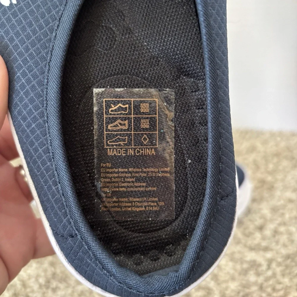 Fashion Women's Navy Slip-On Athletic Walking Shoes Size 42 US 11